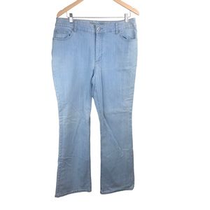 Chicos Platinum Jeans Charm Original Denim Bootcut Light Wash 2.5 / 14 Large